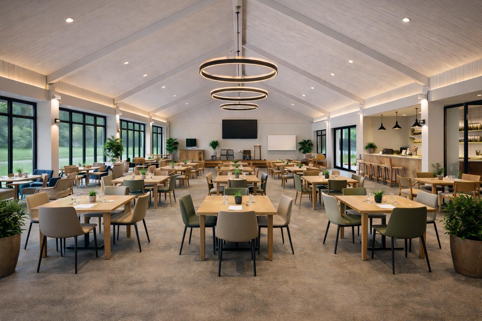 Interieur van de evenementenzaal